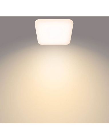 Plafón cuadrado LED para techo MAUVE Ø26cm 24W 2700K IP20 | LeonLeds