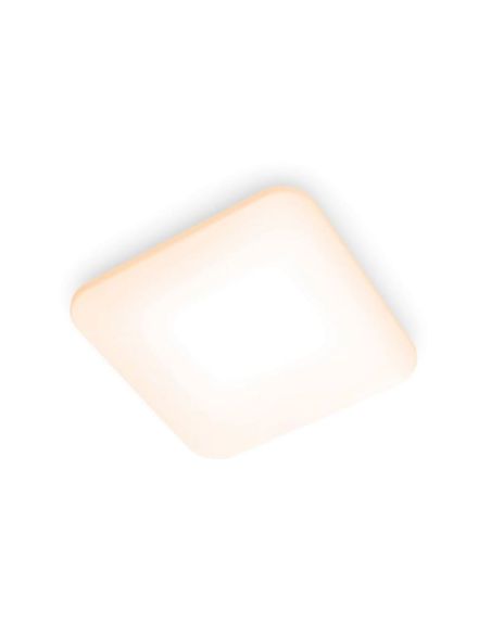 Plafón cuadrado LED para techo MAUVE Ø26cm 24W 2700K IP20 | LeonLeds