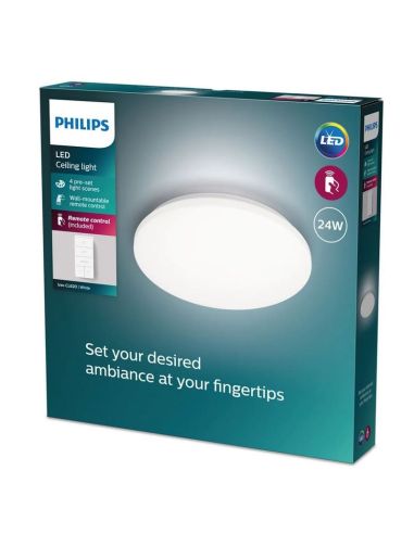 Plafón techo LED redondo Ø38cm IZSO 24W 2500lm Regulador | LeonLeds