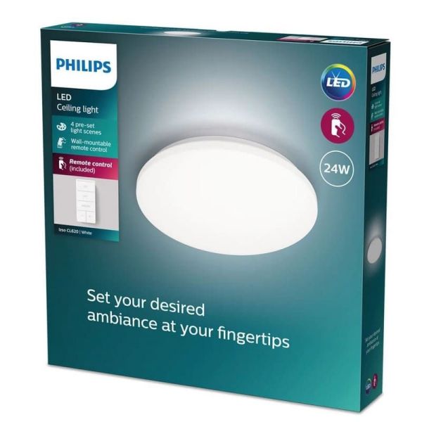 Plafón techo LED redondo Ø38cm IZSO 24W 2500lm Regulador | LeonLeds