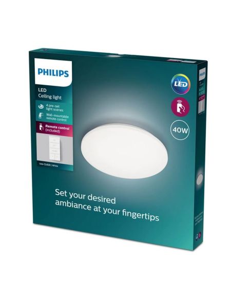 Plafón de techo redondo LED Ø38cm IZSO 40W inalámbrico | LeonLeds