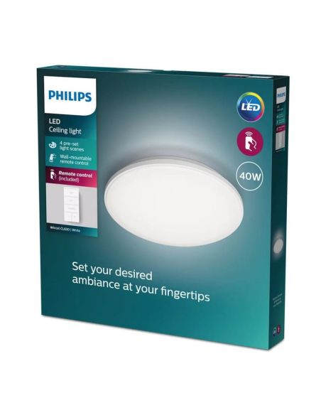 Plafon redondo LED WINCEL Ø39cm CL630 EyeComfort 40W | LeonLeds