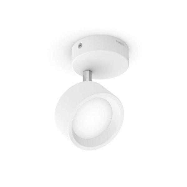 Foco techo LED Cabezal ajustable BRACIA Spot Blanco 1x5.5W | LeonLeds