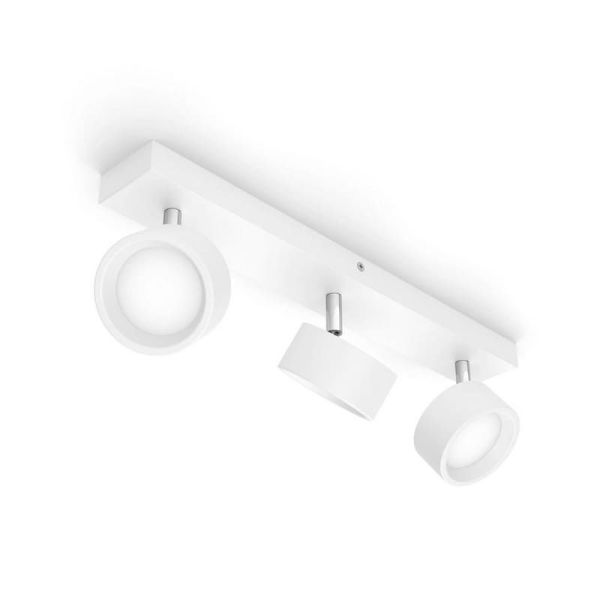 Regleta de 3 Focos de techo LED Cabezal ajustable 3x5.5W | LeonLeds
