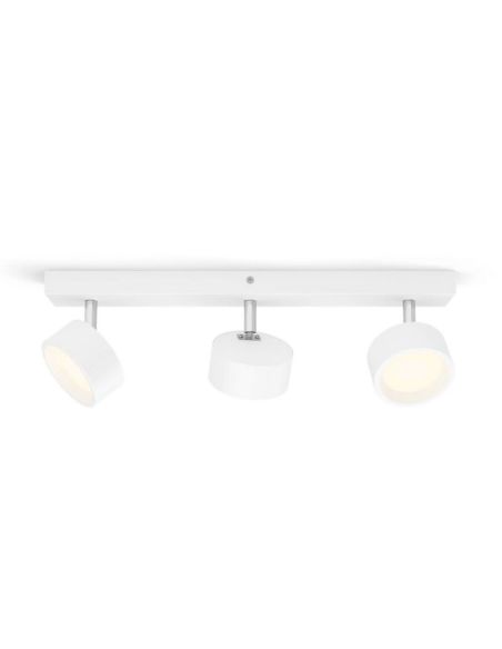 Regleta de 3 Focos de techo LED Cabezal ajustable 3x5.5W | LeonLeds