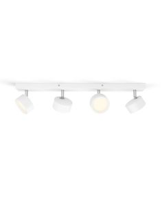 Barrette de 4 spots de plafond LED BRACIA Spot Blanc 4x5,5W | LéonLeds 2