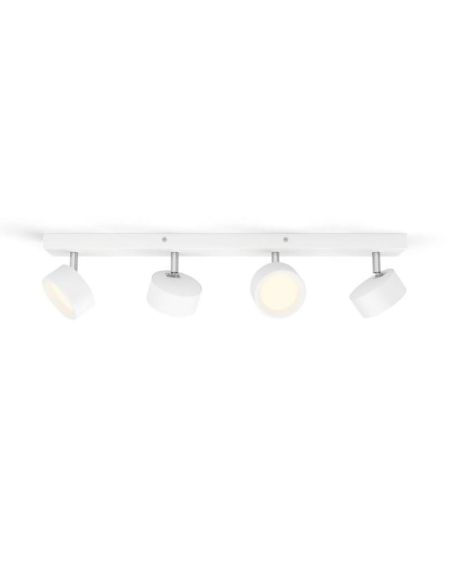 Barrette de 4 spots de plafond LED BRACIA Spot Blanc 4x5,5W | LéonLeds