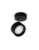 Foco de techo LED Cabezal ajustable BRACIA Spot Negro 1x5.5W| LeonLeds