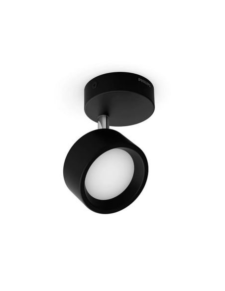 Foco de techo LED Cabezal ajustable BRACIA Spot Negro 1x5.5W| LeonLeds