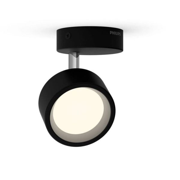 Foco de techo LED Cabezal ajustable BRACIA Spot Negro 1x5.5W| LeonLeds