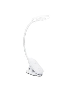 Flexo LED Pinza para lectura FORYS Clip DSK206 color Blanco| LeonLeds