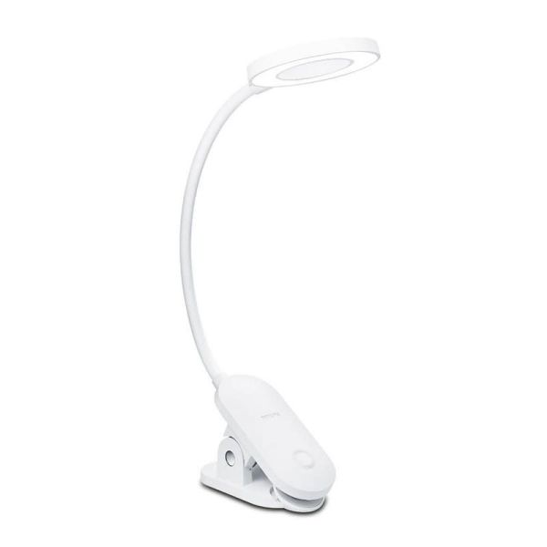 Flexo LED Pinza para lectura FORYS Clip DSK206 color Blanco| LeonLeds