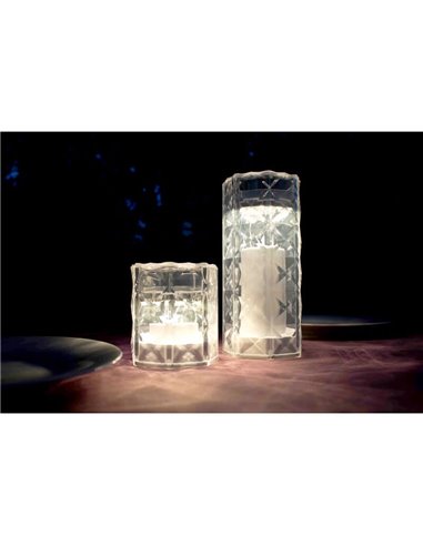 Lampe bougie effet flamme JACK 10 cm de haut