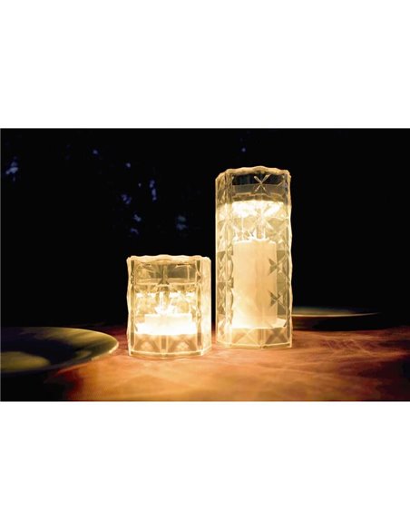 Lampe bougie effet flamme JACK 10 cm de haut