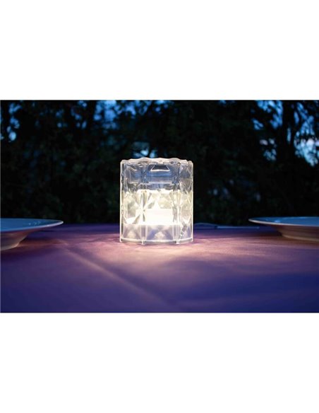 Lampe bougie effet flamme JACK 10 cm de haut