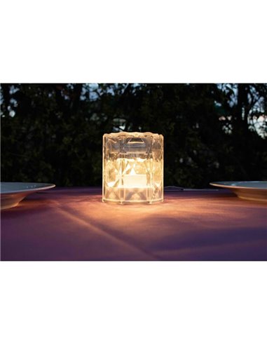 Lampe bougie effet flamme JACK 10 cm de haut