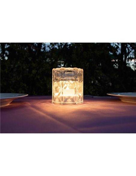 Lampe bougie effet flamme JACK 10 cm de haut