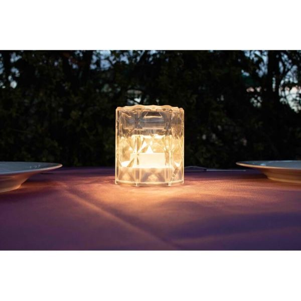 Lampe bougie effet flamme JACK 10 cm de haut