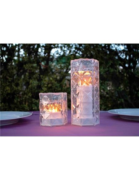 Lampe bougie effet flamme JACK 10 cm de haut