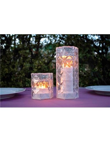 Lampe bougie effet flamme JACK 20 cm de haut