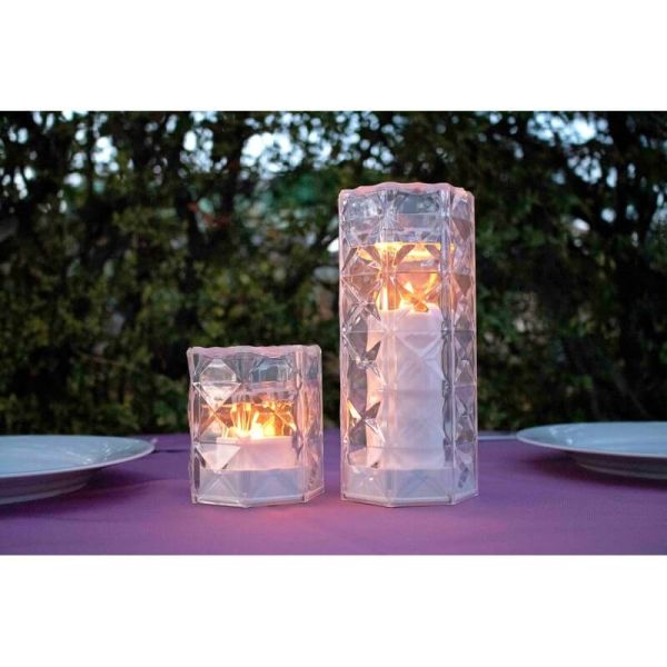 Lampe bougie effet flamme JACK 20 cm de haut