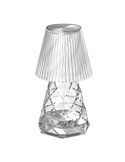 Lámpara de mesa LOLA 12 LUX efecto vidrio a pilas
