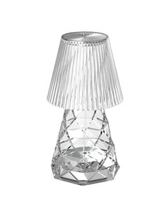 Lámpara de mesa LOLA 12 LUX efecto vidrio a pilas