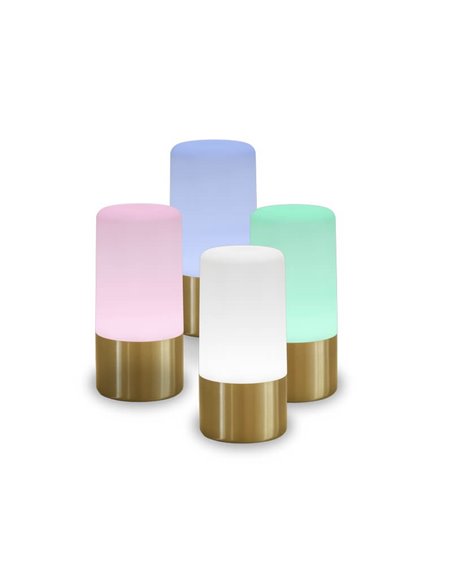 Lámpara de mesa/suelo MAIA 19 BRASS 3000-6000K + RGB