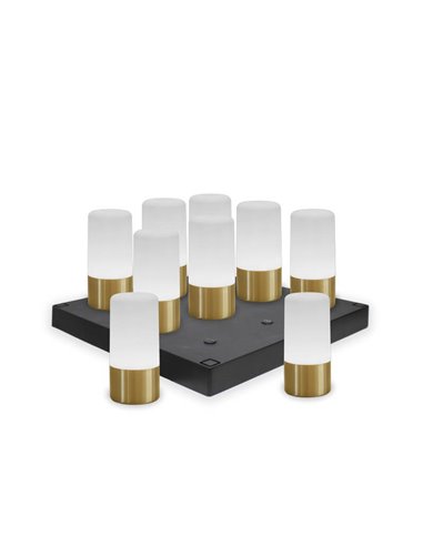 Lámpara de mesa/suelo MAIA 19 BRASS 3000-6000K + RGB