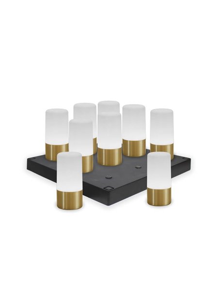 Lámpara de mesa/suelo MAIA 19 BRASS 3000-6000K + RGB