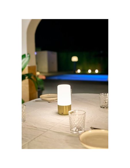 Lámpara de mesa/suelo MAIA 19 BRASS 3000-6000K + RGB