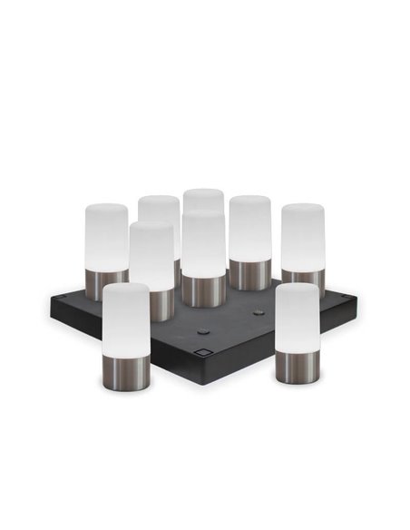 Lámpara de mesa/suelo MAIA 19 gris espacial 3000-6000K + RGB