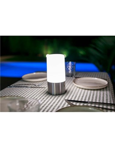 Lámpara de mesa/suelo MAIA 19 gris espacial 3000-6000K + RGB