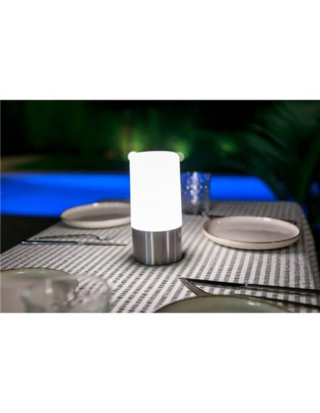 Lámpara de mesa/suelo MAIA 19 gris espacial 3000-6000K + RGB