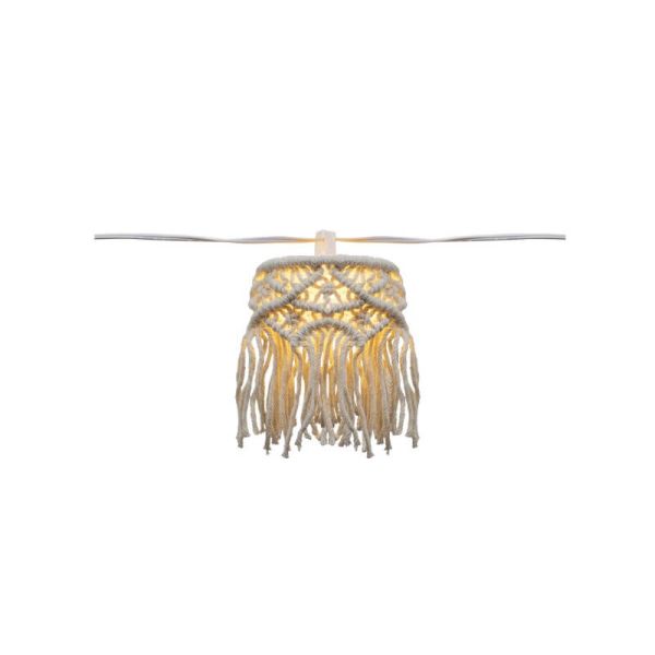 Guirnalda decorativa con Luz MYKONOS GARLAND solar + cable 8 LEDS