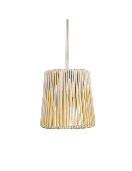 Lampe suspendue d'extérieur portative CONTA MINI HANG Blanc (Mini Cerise incluse)