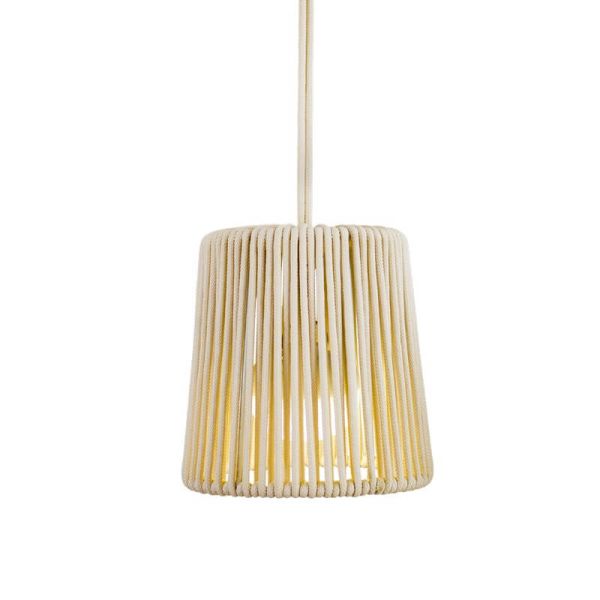 Lámpara colgante para exterior CONTA MINI HANG portátil Blanco (Mini Cherry incluido)