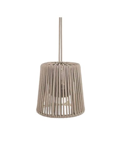 Lámpara colgante para exterior CONTA MINI HANG portátil Topo (Mini Cherry incluido)