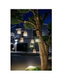 Lámpara colgante para exterior CONTA MINI HANG portátil Topo (Mini Cherry incluido)