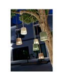 Lámpara colgante para exterior CONTA MINI HANG portátil Verde (Mini Cherry incluido)