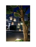 Lámpara colgante para exterior CONTA MINI HANG portátil Verde (Mini Cherry incluido)