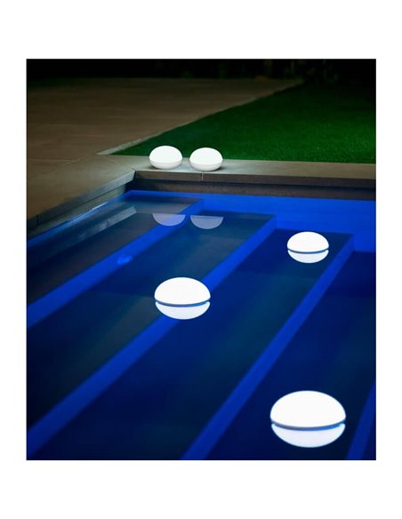 COCO BULB BATTERY Ampoule LED flottante IP68 avec crochet de suspension blanc