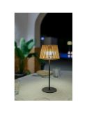 Lámpara de mesa OKINAWA TABLE LAMP con panel solar, de bamboo