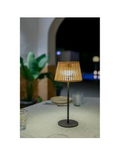 Lámpara de mesa OKINAWA TABLE LAMP con panel solar, de bamboo 2