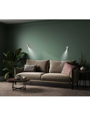 Applique murale sans point lumineux ROLL 4 avec accessoire mural magnétique, tactile, blanc 3W -sans câbles-