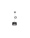 Accesorio para hacer colgante los apliques ROLL facil instalación (adhesivo/tornillos) negro
