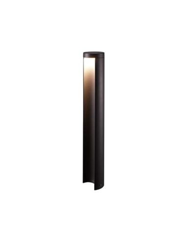 Baliza Exterior LED Cairo Grande IP54 7W 427Lm Negra Mate Gris Moderna Jardin | LeonLeds