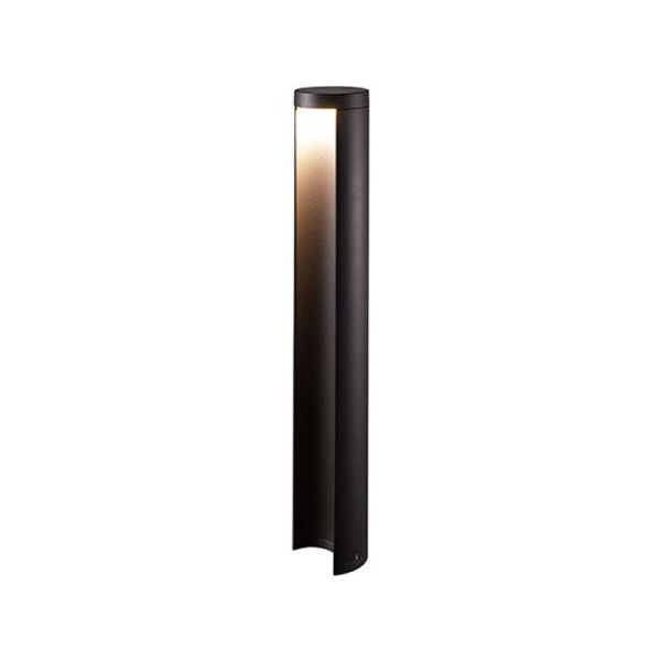 Baliza Exterior LED Cairo Grande IP54 7W 427Lm Negra Mate Gris Moderna Jardin | LeonLeds