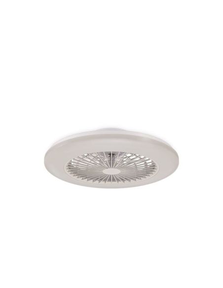 Plafón Ventilador LED de techo AMIGO blanco motor DC 25+60W  | LeonLeds