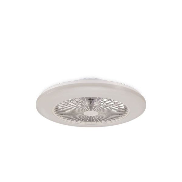 Plafón Ventilador LED de techo AMIGO blanco motor DC 25+60W  | LeonLeds